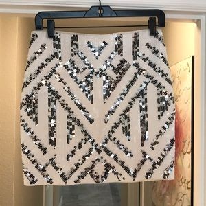 Sequin mini skirt